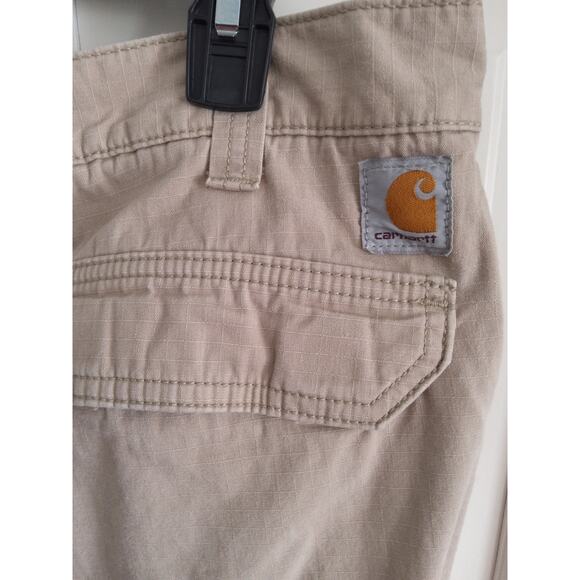Carhartt khaki colored work cargo 10 pocket Force pants - Picture 1 of 9